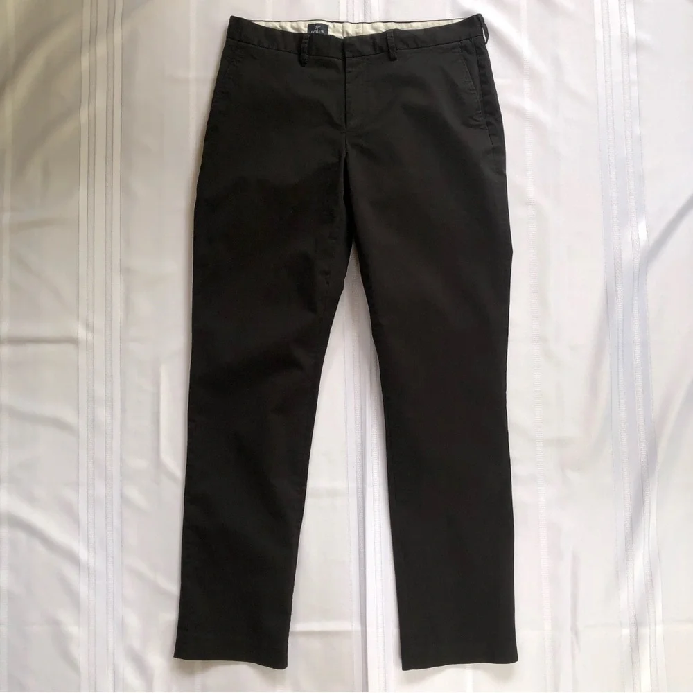 J Crew Flex Style G1355 Black Pants Size 34W 34L